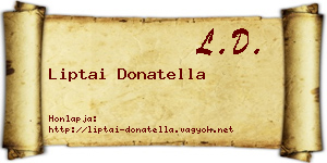 Liptai Donatella névjegykártya